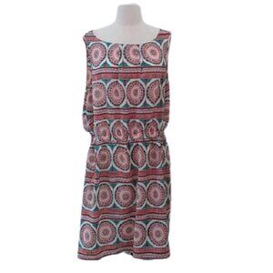 New Look Medallion Print Dress, Multi Southwestern Colors, Size 2X